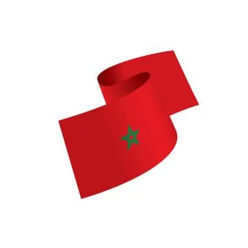 Morocco flag, vector illustration Illustrazione stock