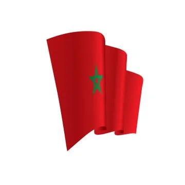 Morocco flag, vector illustration Stock Illustration