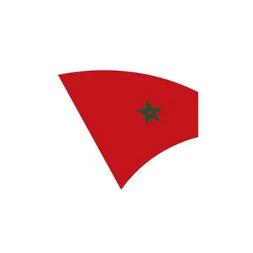 Morocco flag, vector illustration Illustrazione stock