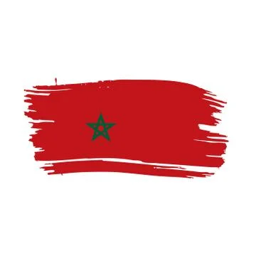 Morocco flag, vector illustration 스톡 일러스트