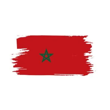 Morocco flag, vector illustration 스톡 일러스트