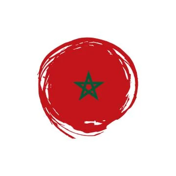 Morocco flag, vector illustration Illustrazione stock