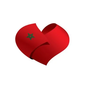 Morocco flag, vector illustration Illustrazione stock