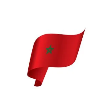 Morocco flag, vector illustration Stock Illustration