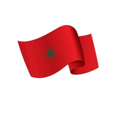 Morocco flag, vector illustration Illustrazione stock