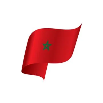 Morocco flag, vector illustration イラスト素材