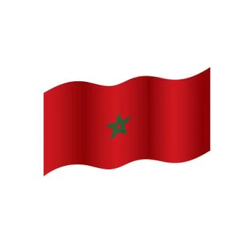 Morocco flag, vector illustration 스톡 일러스트