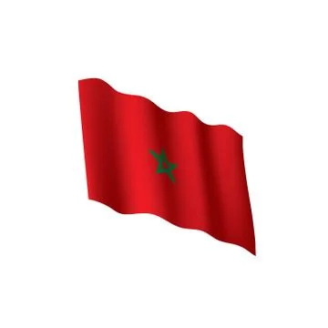 Morocco flag, vector illustration イラスト素材