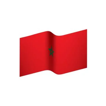 Morocco flag, vector illustration イラスト素材
