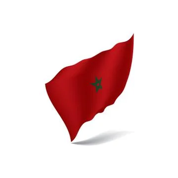 Morocco flag, vector illustration Illustrazione stock