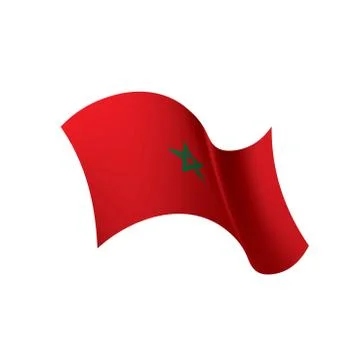Morocco flag, vector illustration 스톡 일러스트