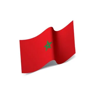 Morocco flag, vector illustration イラスト素材