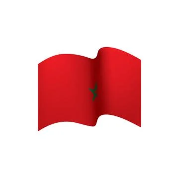 Morocco flag, vector illustration Stock Illustration