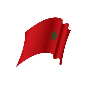 Morocco flag, vector illustration Stock Illustration