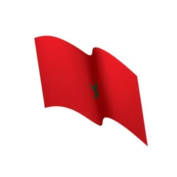 Morocco flag, vector illustration Stock Illustration