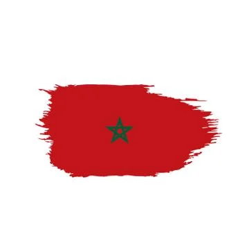 Morocco flag, vector illustration Illustrazione stock
