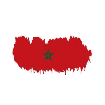 Morocco flag, vector illustration Stock Illustration