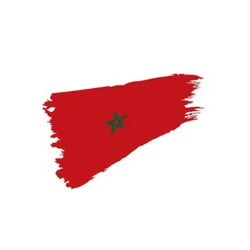 Morocco flag, vector illustration 스톡 일러스트