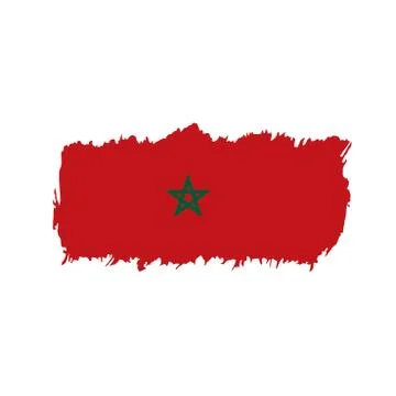 Morocco flag, vector illustration Illustrazione stock