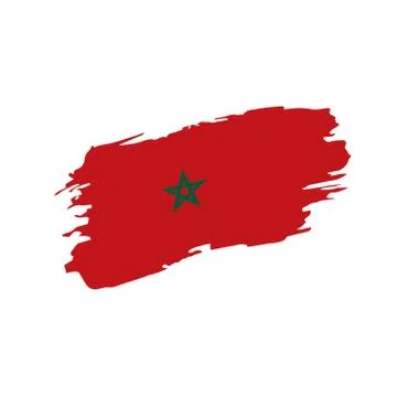 Morocco flag, vector illustration 스톡 일러스트