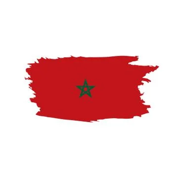 Morocco flag, vector illustration Stock Illustration