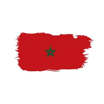 Morocco flag, vector illustration 스톡 일러스트