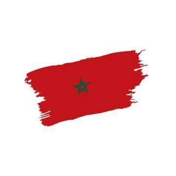 Morocco flag, vector illustration 스톡 일러스트