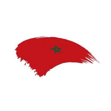 Morocco flag, vector illustration 스톡 일러스트
