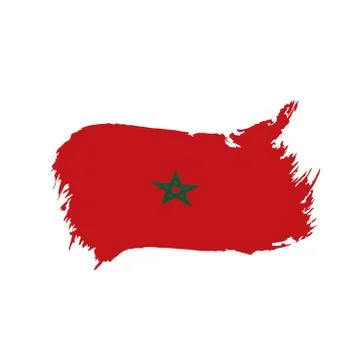 Morocco flag, vector illustration イラスト素材