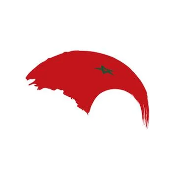 Morocco flag, vector illustration 스톡 일러스트