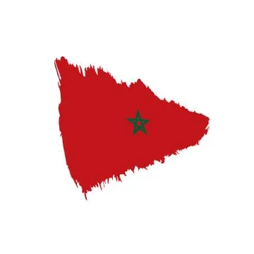 Morocco flag, vector illustration Illustrazione stock