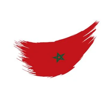 Morocco flag, vector illustration Illustrazione stock