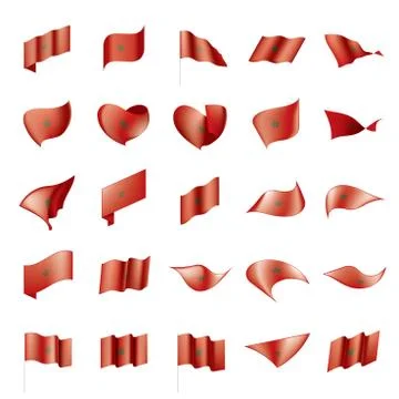 Morocco flag, vector illustration イラスト素材