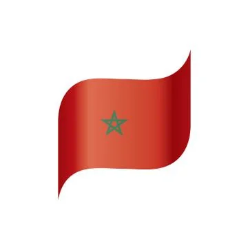 Morocco flag, vector illustration イラスト素材