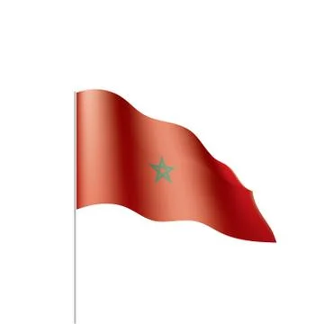 Morocco flag, vector illustration 스톡 일러스트