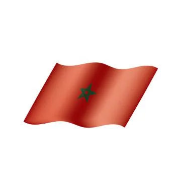 Morocco flag, vector illustration 스톡 일러스트