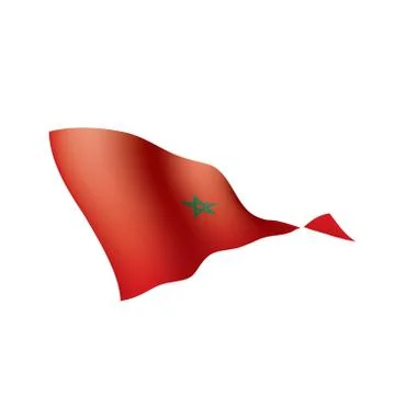 Morocco flag, vector illustration Illustrazione stock