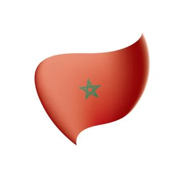 Morocco flag, vector illustration Illustrazione stock