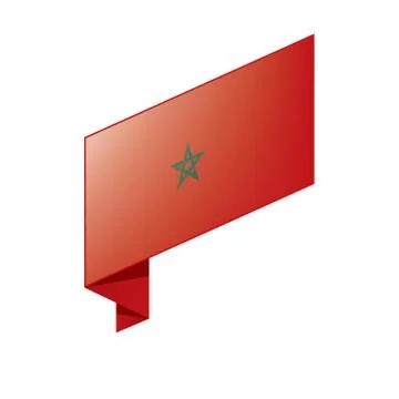 Morocco flag, vector illustration 스톡 일러스트