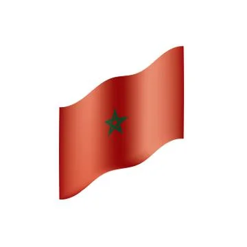 Morocco flag, vector illustration 스톡 일러스트
