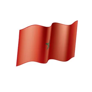 Morocco flag, vector illustration Illustrazione stock
