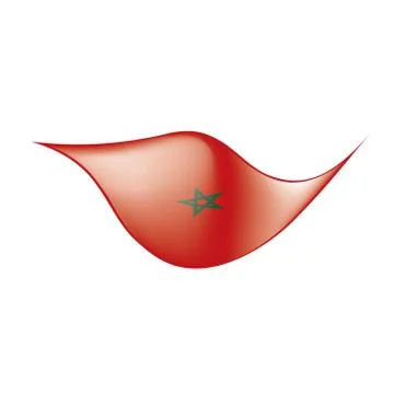 Morocco flag, vector illustration Illustrazione stock