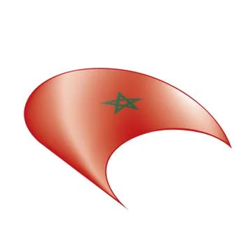 Morocco flag, vector illustration Illustrazione stock