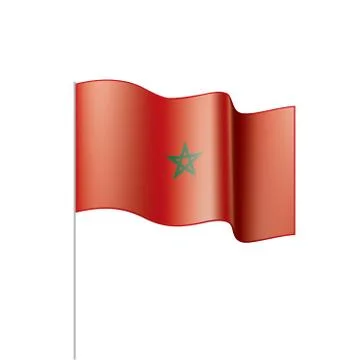 Morocco flag, vector illustration 스톡 일러스트