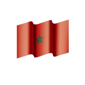 Morocco flag, vector illustration イラスト素材