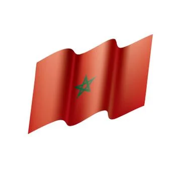 Morocco flag, vector illustration 스톡 일러스트