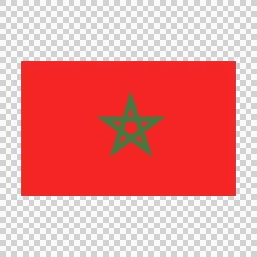 Morocco flag vector illustration, morocco national flag design. Stock Illustration