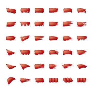 Morocco flag, vector illustration on a white background. Illustrazione stock