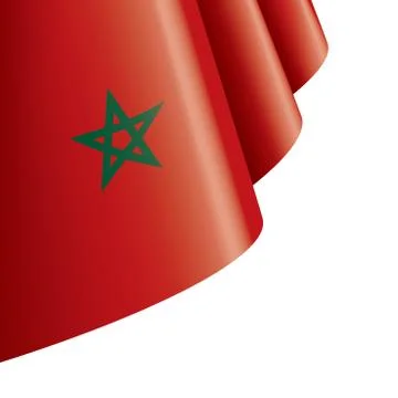 Morocco flag, vector illustration on a white background Stock Illustration