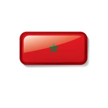 Morocco flag, vector illustration on a white background Stock Illustration